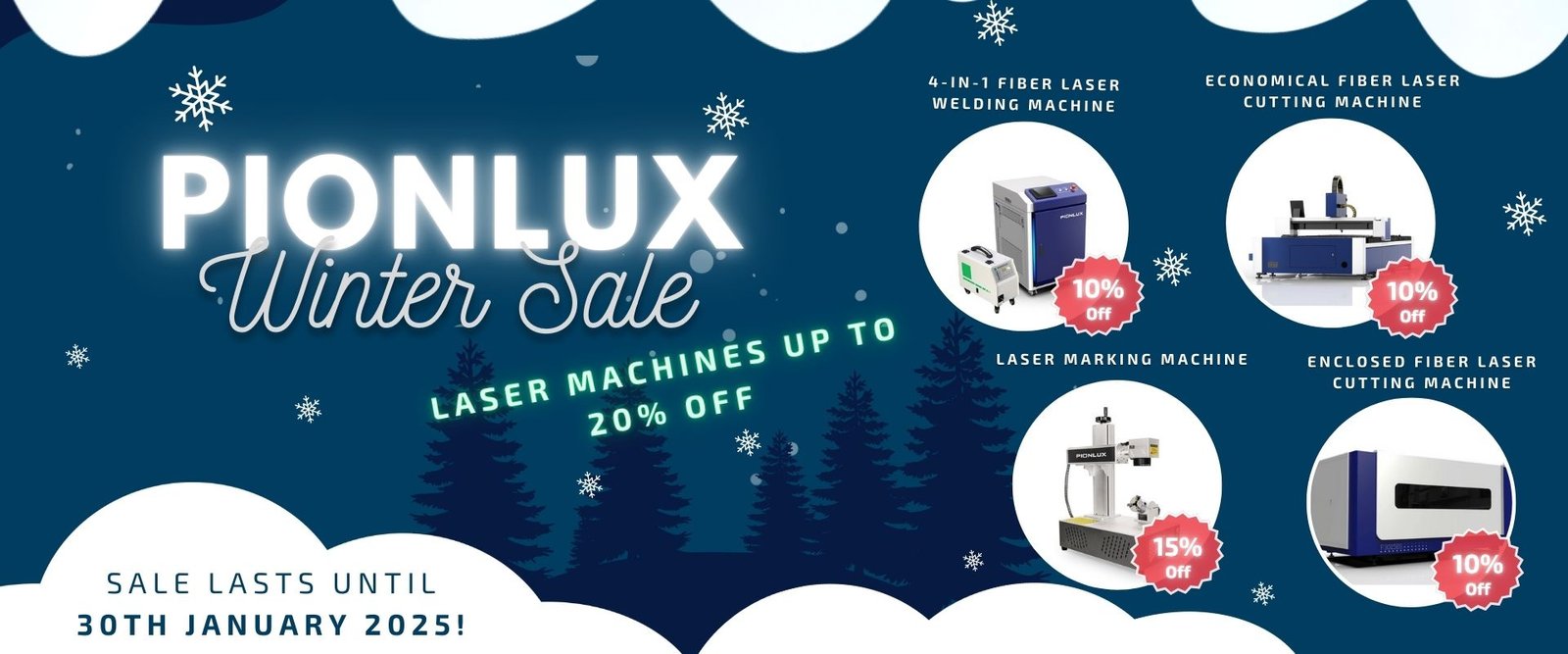 Itt a téli Pionlux akció! Lézergépek a legjobb áron!